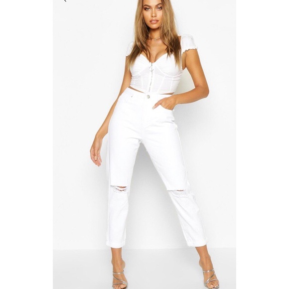 Boohoo Denim - 𝓑𝒐𝒐𝒉𝒐𝒐 𝓗𝒊𝒈𝒉𝒘𝒂𝒊𝒔𝒕𝒓𝒅 𝓙𝒆𝒂𝒏𝒔